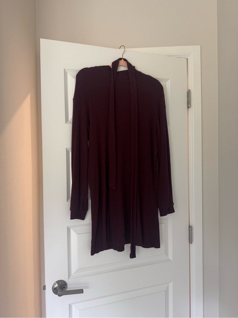 Topshop Maroon Dress with Attached Ties